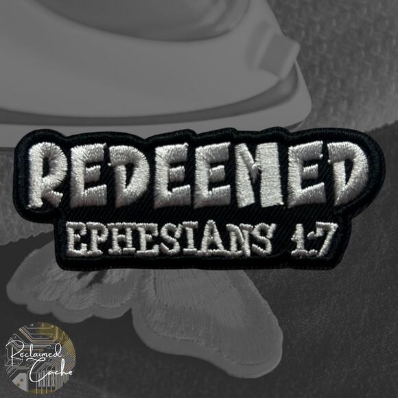 Redeemed Iron On Patch - Picture 1 of 3